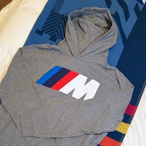BMW Gray Hoodie with M Logo